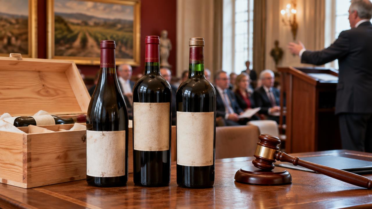 Comment fonctionne une vente aux enchères de grands vins ?